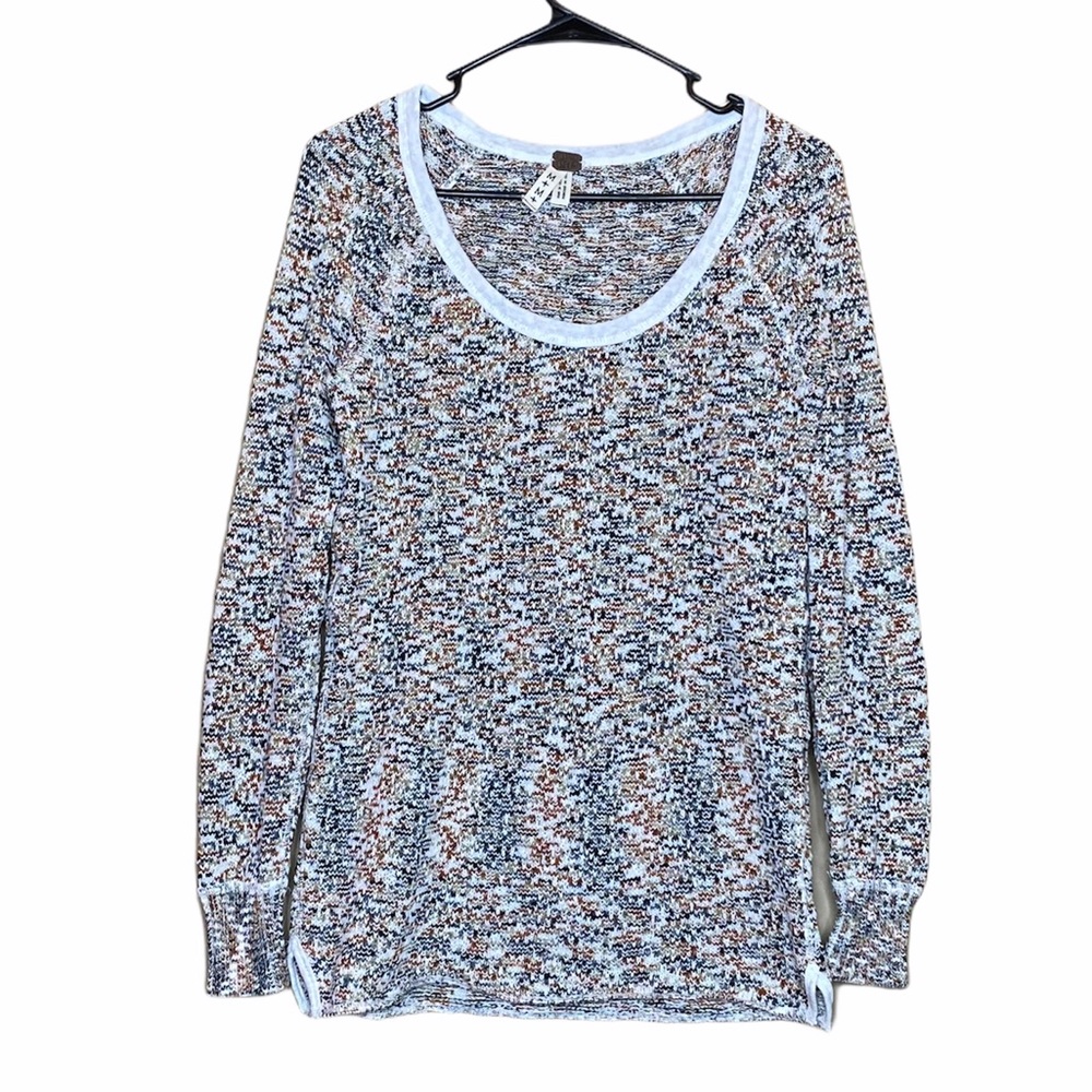 WE THE FREE Marled Confetti Crew Neck Sweater Size M
